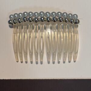 Vintage Hair Side Comb BEADED Retro 1980
